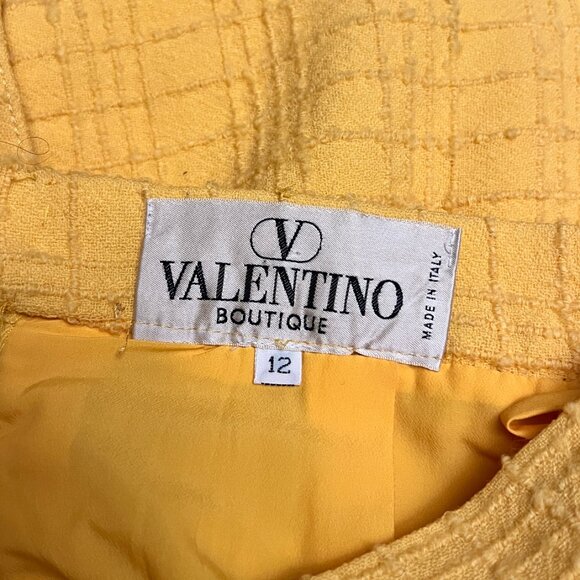 Vintage Valentino Boutique Yellow Skirt Suit - Made in Italy - Picture 16 of 16